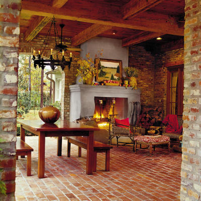 Cozy brick porch Cozy brick porch
