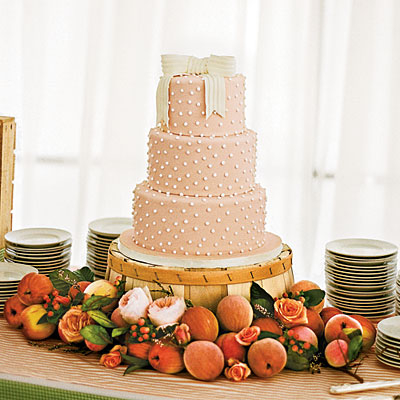 Peachy wedding cake Peachy wedding cake