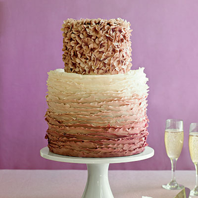 Ombre effect wedding cake Ombre effect wedding cake