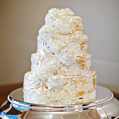 Toasted meringue wedding cake Toasted meringue wedding cake