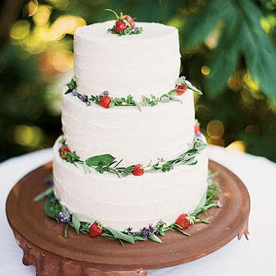 Elderflower wedding cake