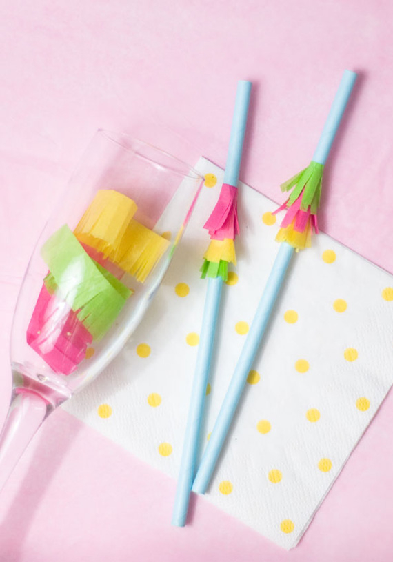 Cute fringe straws