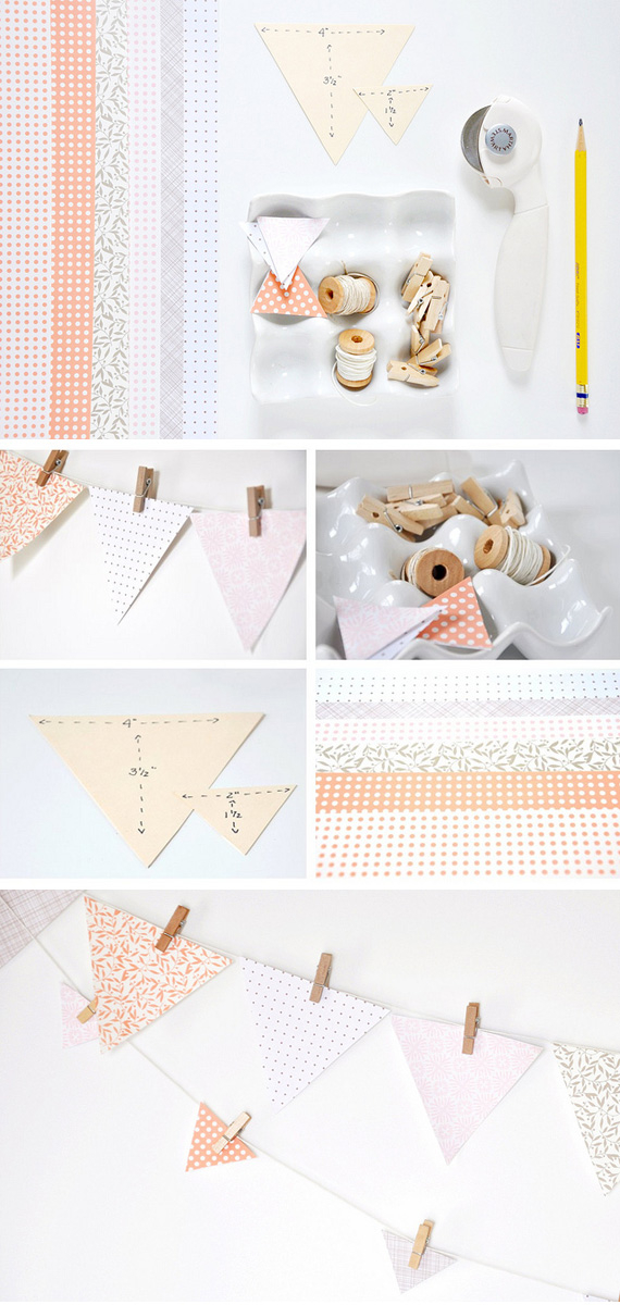Easy paper bunting Easy paper bunting