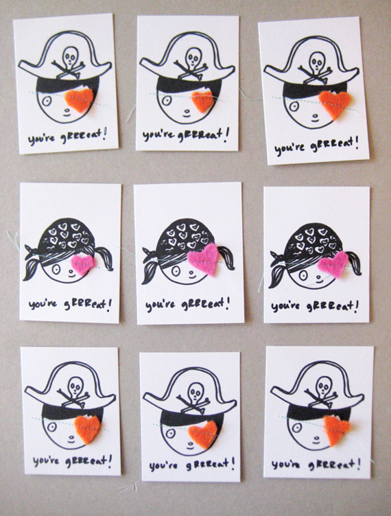 Pirate valentines Pirate valentines