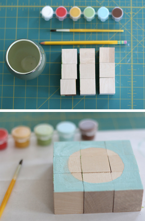 Painted block puzzle Painted block puzzle