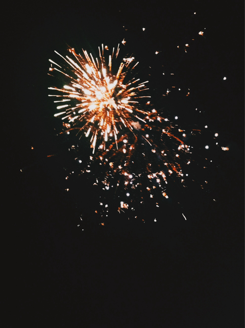 Orange fireworks Orange fireworks