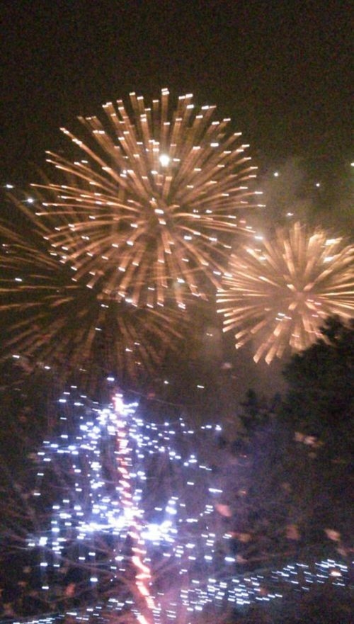 Bright fireworks