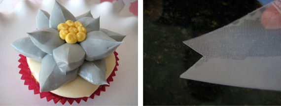 Flower cupcake petals