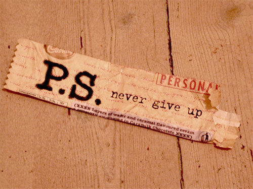 PS Never Give Up PS Never Give Up