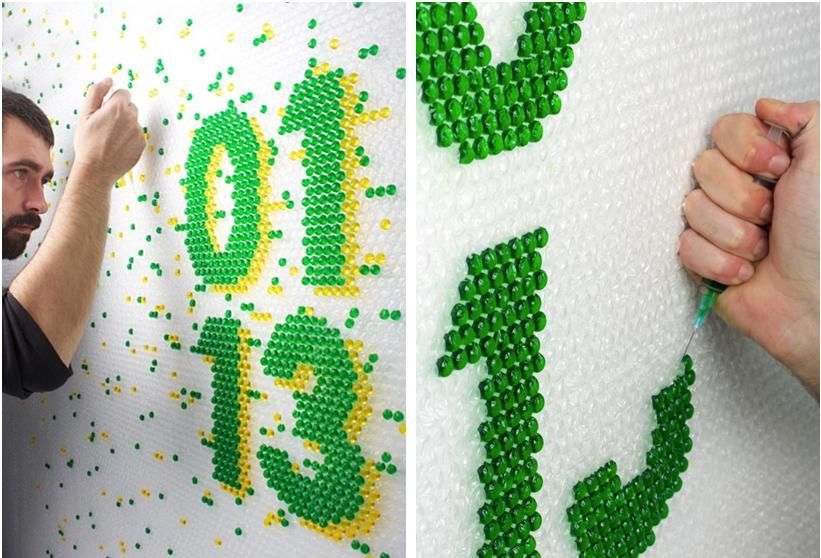 Bubble wrap typography Bubble wrap typography