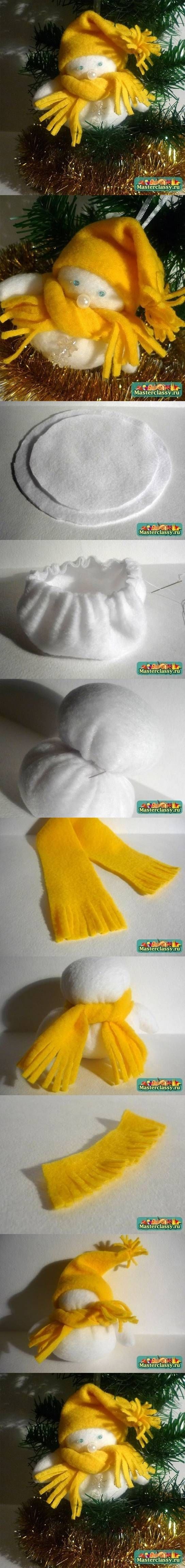DIY Snowman Fur Toy