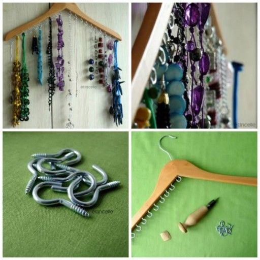 DIY jewelry hanger DIY jewelry hanger