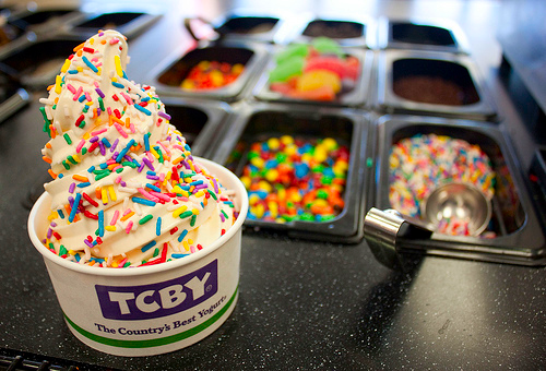 Ice cream with sprinkles