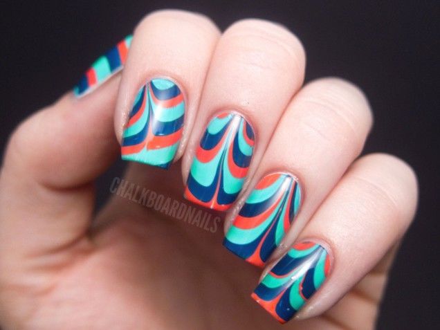 Marble magic nails Marble magic nails