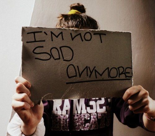 Im not sad anymore Im not sad anymore