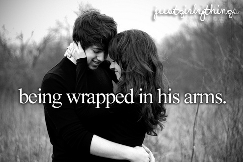 Being wrapped in his arms Being wrapped in his arms