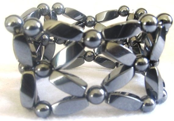 Magnetic Hematite Twist Bracelet 