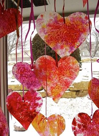 Stained glass hearts Stained glass hearts