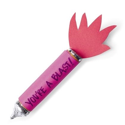 Rocket candy card