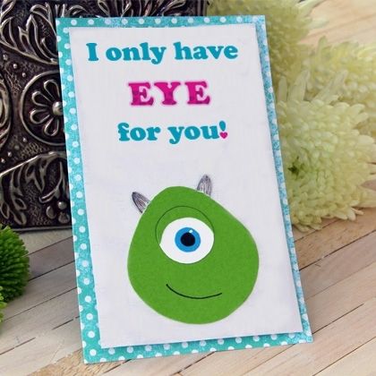 Mike wazowski valentine card Mike wazowski valentine card