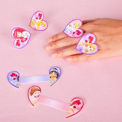 Princess valentine heart rings