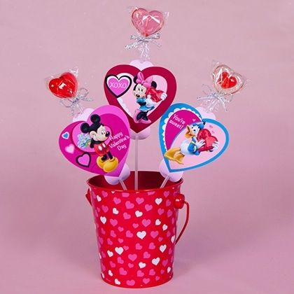 Disney valentines day lollipop labels