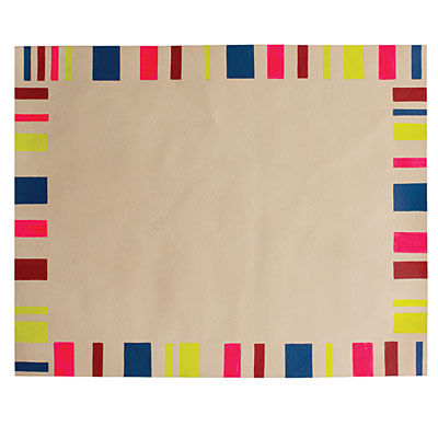 DIY leather placemats DIY leather placemats