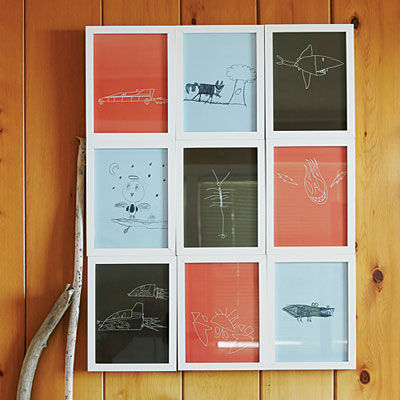 Curated childrens artwork