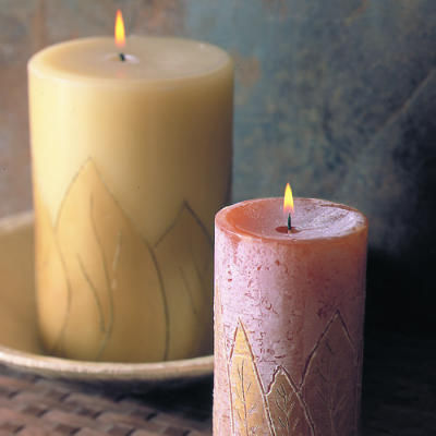 Carved candles