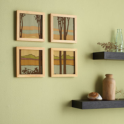 Framed wallpaper
