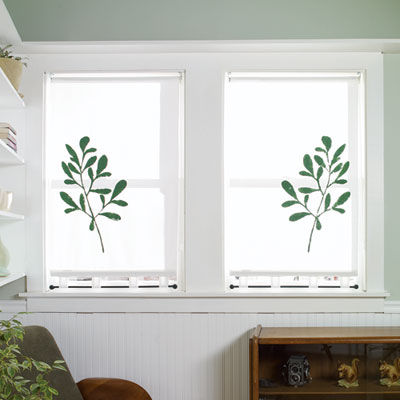 Stenciled shade