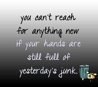 You can't reach for anything new.... You can't reach for anything new....