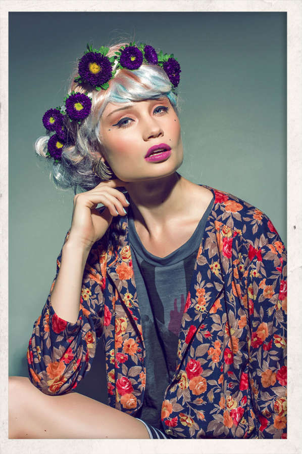 Colorful hipster flower crown Colorful hipster flower crown