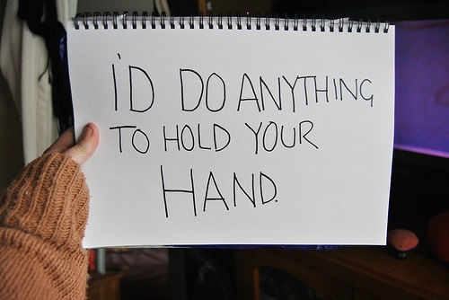 Id do anything to hold your hand