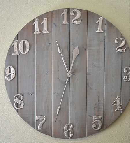 Rustic wall clock