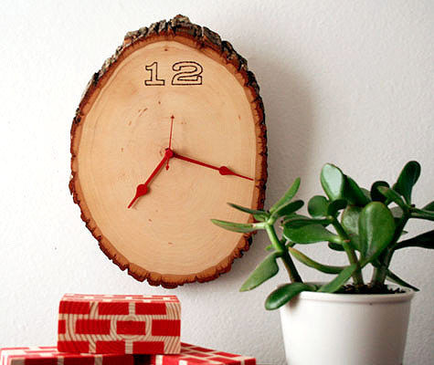 Wood slice rustic clock Wood slice rustic clock