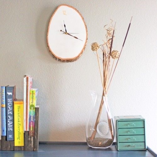 Wood slab wall clock Wood slab wall clock