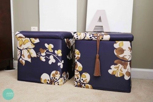 Custom storage ottoman