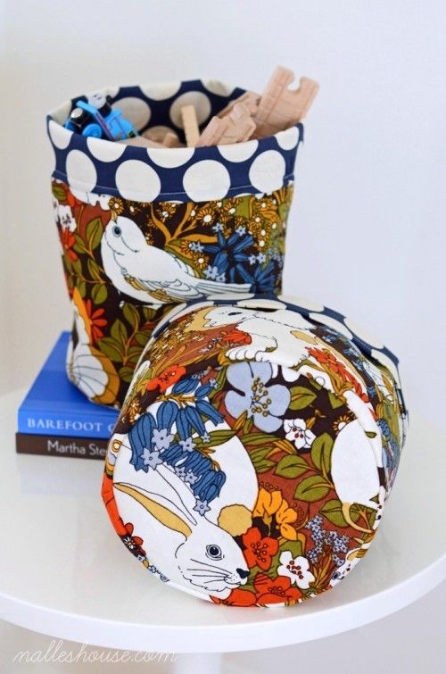 Handmade fabric baskets