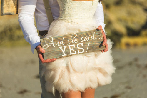 And she said yes