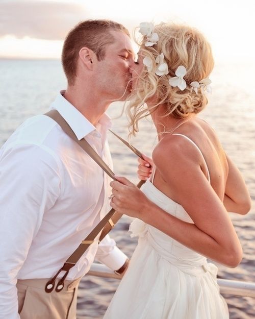 Sweet boat kiss