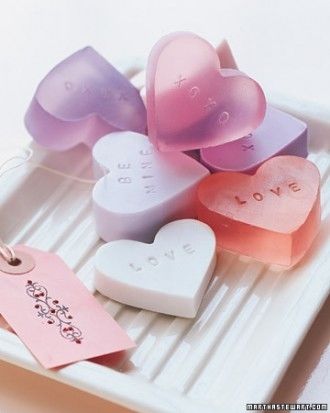 Heart shaped soap Heart shaped soap