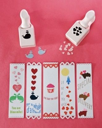 Valentines day card bookmark