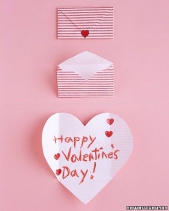 Folding hearts valentines
