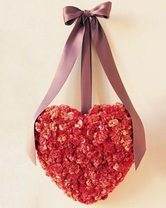 Cockscomb valentine wreath