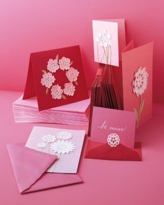 Easy doily valentines Easy doily valentines