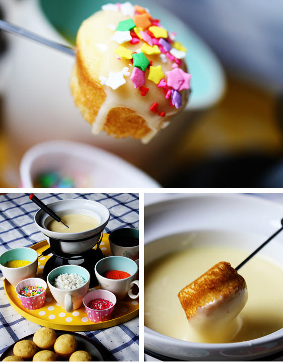 Cupcakes fondue