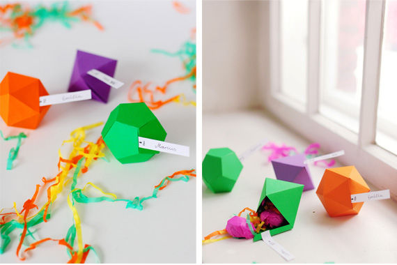 DIY geometric favor boxes DIY geometric favor boxes
