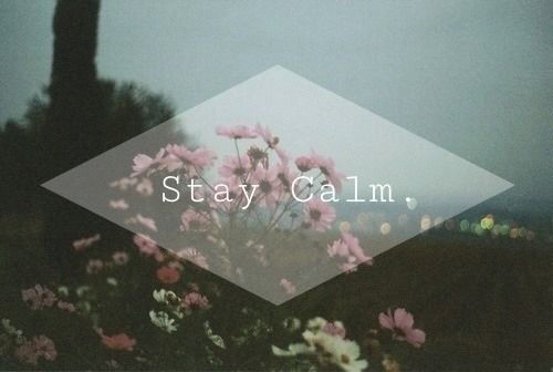 Stay calm Stay calm