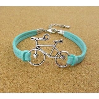  Antique Silver Imitation Leather Braid Bracelet